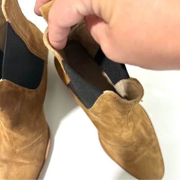 Rag & Bone Walker Banana Saffron Suede Chelsea Ankle Boots SIZE 6 - Picture 10 of 13